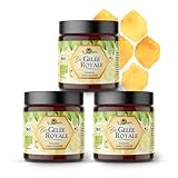 Bio Gelee Royal | Frisches Gelee in Premium Imkerqualität | OHNE Zusätze | Naturherz-Original (3 x 100 g)