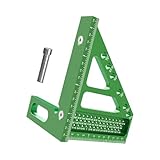 Verstellbares Dreiecks-Lineal aus Aluminiumlegierung, quadratisch, geeignet für Tischlerei, Holzbearbeitung, genaue Messungen