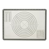 Amazon Basics Antihaft-Silikon-Backmatte mit Maßangaben, BPA-frei, Backofenfest, Extragroß 50,8cm x 71,1cm