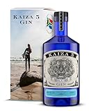 KAIZA 5 BLUE GIN Box – 0,7 l - 43% | Gin aus Südafrika/Kapstadt in der Geschenkbox | Blumig, beerig, frisch | Holunder, Blaubeere und Drachenfrucht