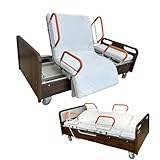 Elektrisches Krankenhausbett für zu Hause mit seitlicher Neigung, medizinisches Pflegebett mit Rotationsfunktion, Pflegegerät für Zuhause, bis zu 207 x 102 x 47 cm