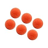 XuQiZZpp Strukturierte Tischfußbälle, rutschfeste matte Oberflächen, Kickerbälle für Fußballspiele mit verbesserter Griffigkeit, Haltbarkeit, Kinder-Fußballzubehör, 6 Stück