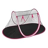 Tragbares faltbares Haustierzelt - Faltbares Outdoor-Zelt für Haustiere | Katzenspielhaus mit Netz, Hundezaun für Camping, Tragbarer Haustier-Laufstall für kleine Katzen und Hunde, atmungsaktiver