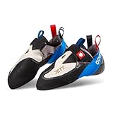 Ocun JETT S Boulder- & Kletterschuh für Indoor & Outdoor Technische Routen - Grau/Blau - 43 EU