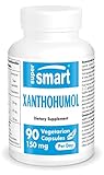 Supersmart - Xanthohumol 50 mg - Hopfenblüten standardisiert auf 10% Xanthohumol - Antioxidanzien-Ergänzung - fördert den Schlaf & beruhigt die Reizbarkeit | Nicht GVO - 90 vegetarische Kapseln