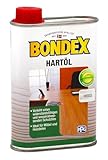 Bondex 378079 Hartöl weiß 0,25 L für 3,5 m² - Abriebfestes Holzöl, Hoch Belastbares Holzpflegeöl, Tiefenschutz, Natürliche Rohstoffe