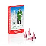 Crottendorfer Räucherkerzen - Räucherkerzen/Duftkerze - Sandelholzduft - 24 Stück, Größe M - Made in Germany