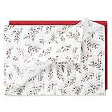 BETESSIN 20 Bögen 50x70cm Seidenpapier Rot & Weiß - Weihnachten Seidenpapier Verpackungsmaterial - Weihnachtsgeschenkpapier für Geschenkverpackungen zum Geburtstag, Weihnachten