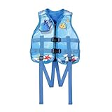 Schwimmweste für Kinder, Schwimmweste, Baby, Schwimmweste, Schwimmweste, Schwimmweste, Kinder, mit Schrittgurten und verstellbarem Gürtel, für Jungen und Mädchen, 01 gelb., 2-8 ans