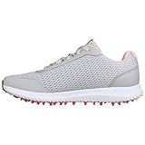 Skechers Damen Womens Shoe-GO GOLF MAX 2 FAIRWAY 3 Sneaker, Gray Mesh/Pink Trim, 39 EU