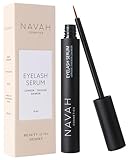 NAVAH Cosmetics Wimpernserum für längere, vollere & dunklere Wimpern: langfristige Verdunklung und schnelles Wachstum durch einzigartigen Peptidkomplex | Vegane Inhaltsstoffe Hormonfrei, Parfümfrei 4m
