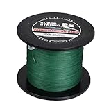 VANZACK 500M Angelschnur Geflochtene Pe Schnur für Salzwasserangeln Hohe Abriebfestigkeit und Wasserabweisend Tragkraft für Küstenfischerei und Meeresangeln