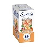 SPLENDA Weißer Pfirsich Premium süßer grüner Tee am Wasserhahn, gesüßt mit (128 Flüssigunzen) Beutel in Box Flüssigkeit, trinkfertig