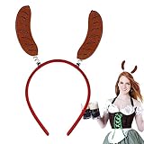 Raxove Oktoberfest Stirnband Party - Exquisite ausgefallene Stirnbänder für Damen - Kreativer Haarreif für Bart, Wurst, Bierkrug, Oktoberfest Design, Haarband zum Waschen
