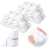 Mullbinden 24 Rollen Fixierbinden 7,5cm x 3,75m Verbandsmaterial Bandagen für Erste-Hilfe Wundversorgung