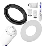 Bassin- und Heberglocken Dichtung Set, 2 Pack, Ersatz für Art. Nr. 240.282.00.1, 890.615, 816.418.00.1, 818.109, kompatibel mit GEBERIT Spülkästen, Flachdichtung Spülventil, Heber Glocken Dichtring