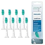 Philips Sonicare Original ProResults Standard Schallzahnbürstenköpfe - 8er-Pack in Weiß (Modell HX6018/07)