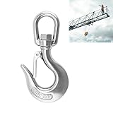 Kranhaken, Drehbarer Hebehaken, Kettenhaken, Wirbellasthaken, Ösenlasthaken, Drehbares Rigging Hebezubehör für alle Arten von Projekt Hebemaschinen, Forstmaschinen und Landtransporte
