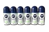 NIVEA MEN Sensitive Protect Deo Roll On im 6er Pack (6 x 50 ml), Antitranspirant Roller für sensible Haut, Deodorant mit 48h Schutz