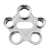 QILUCKY Luftsprudler Montageschlüssel, 10 Größen, Zinklegierung, Universal Strahlregler Serviceschlüssel，Ersatzbelüfter wasserhahn sieb Belüfter Schlüssel Werkzeug (Silber)