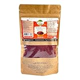 Sumachgewürz, Sumachpulver, gemahlener Sumach, Essigbaumgewürz, leicht getrocknet und gemahlen, veganes Gewürz (200 g)