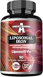 Liposomales Eisen 20 mg - 90 vegane Kapseln - Hochabsorbierendes Eisen mit Liposovit®-Fe - Kognitive Unterstützung - 3 Monatsvorrat - von Apollo's Hegemony