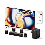 ULTIMEA 7.1ch Soundbar für TV Geräte, Surround Sound System für Heimkino mit App Steuerung, 4 Surround Lautsprechern, 4' Subwoofer, Soundbar mit verstellbarem EQ, Bluetooth 5.3, Aura A40