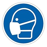 M016 - Maske Pflicht - Schild und Pflichtbeschilderung - Abmessungen nach Wahl- Norm ISO 7010