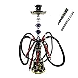 Wasserpfeife Shisha Set Mit 4 Schläuchen - Traditionelle Komplettset 53cm