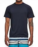 Arcweg Herren Rashguard UV T-Shirt Schwimm Shirt Kurzarm Schnell Trocknend Wassersurf-Shirt UPF 50 Tops Badeshirts