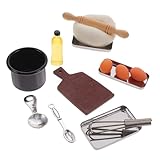 Kisangel 1Satz Backwerkzeuge Für Puppenhaus Küchenzubehör Set Mit Mixer Und Backblech Für Rollenspiel Und Kreative Küchenabenteuer