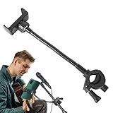 Mikrofon-Telefonhalterung, Smartphone-Halterungen auf Musikpult – verstellbare Montage mit langem flexiblem Arm für Musikstudio und Club