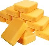 Autoschwamm Groß Saugfähig 12 Stück, Weiche Reinigungsschwämme aus PU-Schaum, Kratzfrei für Autowäsche Küche Bad Fliesen Haushalt, 190 x 140 x 48 mm