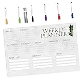 KICHOUSE 1 Satz Acryl-Memotafel für zu Hause Memoboard für Computermonitor Desktop-Trockenlöschtafel Whiteboard-Grundlage Acryl-Memotafel für den Haushalt Studenten liefern