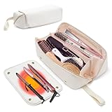 Kannino Hair Tools Reisetasche und hitzebeständige Matte, 2-in-1 Hot Tools Reisetasche für Glätteisen, Lockenstab, Glätteisen, Haartrockner, tragbarer Organizer, Haarreisetasche, hängende Griffe