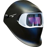 3M Speedglas 100, Schweißmaske, leichter Schweisshelm, Automatik-Abdunklung, Dunkelstufe & Hellstufe einstellbar, Lange Laufzeit mit auswechselbarer Batterie, H751120, schwarz