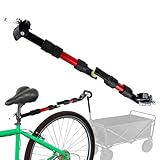 fahrradanhänger lastenanhänger, anhängerkupplung Fahrrad - 270° Drehung, anhängerkupplung bis 30 kg belastbar, lastenanhänger, für Outdoor Abenteuer Lastentransport Haustierbeförderung Alltagsnutzu