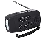 2025 Verbessertes Solarradio zum Aufziehen, tragbares Handkurbel-Notfallradio mit SOS-Alarm, AM/FM-Radio mit heller LED-Taschenlampe/Powerbank, 2000 mAh Überlebens-USB-Handy-Ladegerät für