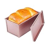 Brotform mit Deckel, antihaftbeschichtet, hitzebeständig, wiederverwendbar, Toastbox, Kuchenform für hausgemachte Desserts, Kochen, Braten, Bäckerei, Picknick, Camp