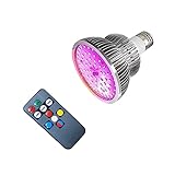UPKOCH 50W Fernbedienung Vollspektrum Pflanzenlicht LED Pflanzenlampe Für Zimmerpflanzen Und Gewächshaus Mit Einstellbaren Timer Funktion Und Optimaler Lichtförderung Für Gesundes