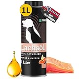 Lachsöl Hunde 1L, Lachsöl Katze mit Omega 3 & 6, norwegisches Lachs Öl 100% natürlich, Auch als Zugabe zum Barfen, Fischöl für Hunde und Katzen, Salmon Oil for Dogs