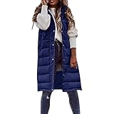 CCOOfhhc Daunenweste Funktionsweste Vest Ärmellose Jacke Warm Westen Steppweste Winter Jacke Übergangs Dünner Und Leichter Softshelljacke Bequem Winterweste Pufferjacke Kapuzenweste Taschen Ärmellos