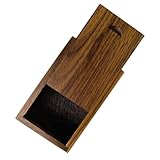 TATMOHIK Kleine Holz Geschenkbox mit Schiebedeckel, Schiebedeckel Holzboxen für Hochzeitsgeschenke für Paare, Holz USB Box für Freunde/Geschäftspartner/Fotografen/Kunden(Walnußholz, 8x5,1x2,5cm)