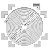 Arinbeb Schaumstoff-Eckenschutz, Kanten- und Eckenschutz, Schaumstoff-Sicherheits-Stoßstangen, Babysicherheitstisch-Eckenschutz – Weiß