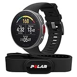 Polar Vantage V – Premium-Multisportuhr mit GPS Pulsuhr H10, optischer Pulsmessung und extrem langer Akkulaufzeit – Multisport und Triathlontraining – Herzfrequenz-Messgerät, Wasserdicht