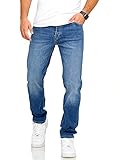 JACK & JONES Herren Jeans Mike ARIS Tapered Fit Denim Herrenhose (33W / 34L, Dark Blue Denim)