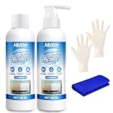 AllisWay Kunststoffreiniger Fensterrahmen Weiß, Vergilbtes Plastik Wieder Weiß, Kunststoffreiniger Vergilbung für Klimaanlage, Toilette, Waschmaschinen, 2pcs*100ml