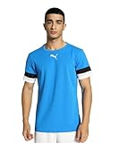 PUMA Herren Teamrise Jersey Shirt, Electric Blue Lemonade-puma Black-puma White, L EU