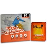 GENTLAN Zehenwärmer, natürliche, geruchlose Zehenwärmer für Füße, bis zu 8 Stunden lang anhaltende Wärme, luftaktivierter Fußwärmer mit Klebstoff, 10 Stück Zehenwärmer