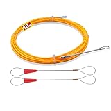 Einziehfeder 10m - Kabeleinziehhilfe,Einziehfeder,Einziehspirale, Zugdraht,Einzugsfeder für Kabel & Elektroinstallationen(3.0mm-10m)